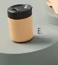 Officeworks E. On The Go Travel Tumbler Tan offer