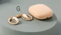 Officeworks G. On The Go Wireless Earbuds Tan offer