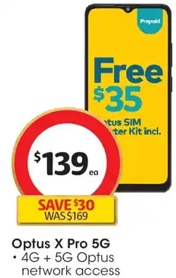 Coles Optus x pro 5g offer