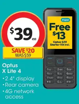 Coles Optus x lite 4 offer