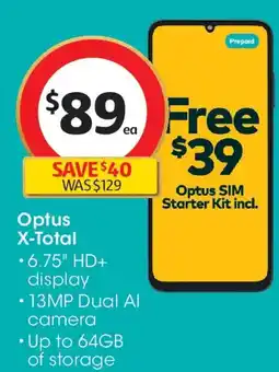 Coles Optus X-Total offer
