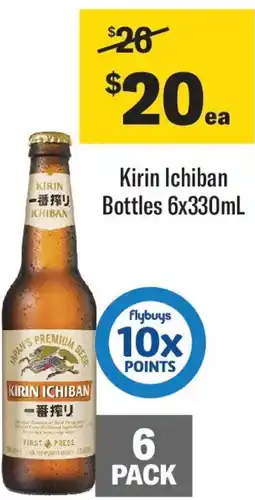 Coles Kirin Ichiban Bottles offer