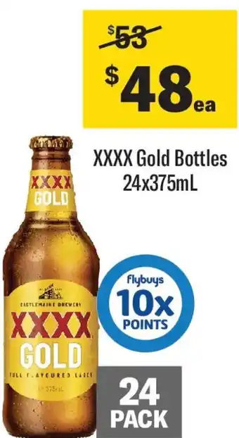 Coles XXXX Gold Bottles offer