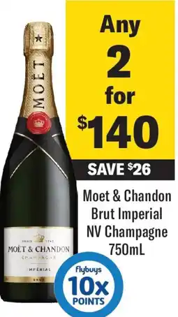 Coles Moet & chandon brut imperial nv champagne offer