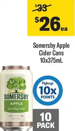 Coles Somersby Apple Cider Cans offer