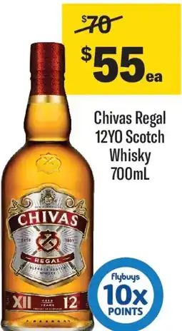 Coles Chivas regal 12yo scotch whisky offer