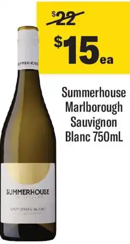 Coles Summerhouse Marlborough Sauvignon Blanc offer