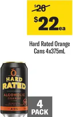 Coles Hard Rated Orange Cans offer