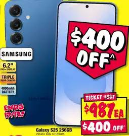 JB Hi-Fi Galaxy s25 256gb offer