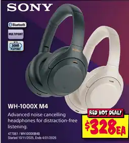 JB Hi-Fi WH-1000X M4 offer