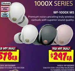 JB Hi-Fi WF-1000X M5 offer