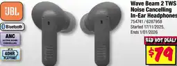 JB Hi-Fi Wave beam 2 tws noise cancelling in-ear headphones offer