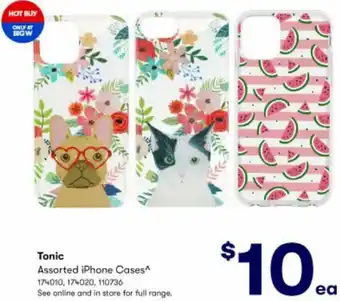 BIG W Tonic  Assorted iPhone Cases offer
