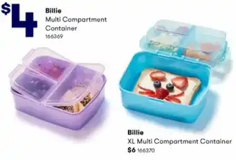 BIG W Billie Multi Compartment Container, Billi XL Multi Compartment Container offer
