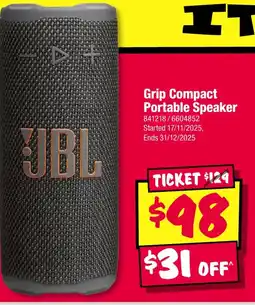 JB Hi-Fi Grip Compact Portable Speaker offer