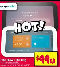 JB Hi-Fi Echo Show 5 (3rd Gen) offer