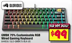 JB Hi-Fi GMBK 75% Customisable RGB Wired Gaming Keyboard offer