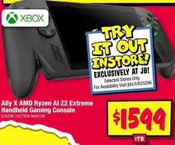 JB Hi-Fi Ally X AMD Ryzen Al Z2 Extreme Handheld Gaming Console offer