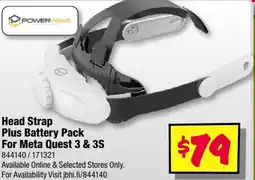 JB Hi-Fi Head Strap Plus Battery Pack For Meta Quest 3 & 3S offer