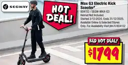 JB Hi-Fi Max G3 Electric Kick Scooter offer