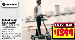 JB Hi-Fi F3 Pro Electric Kick Scooter offer