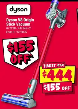 JB Hi-Fi Dyson V8 Origin Stick Vacuum offer