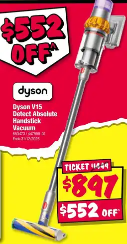 JB Hi-Fi Dyson V15 Detect Absolute Handstick Vacuum offer