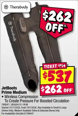 JB Hi-Fi JetBoots Prime Medium offer