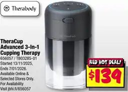 JB Hi-Fi TheraCup Advanced 3-In-1 Cupping Therapy offer
