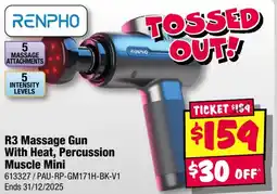 JB Hi-Fi R3 Massage Gun With Heat, Percussion Muscle Mini offer