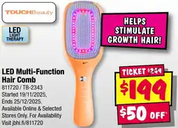 JB Hi-Fi LED Multi-Function Hair Comb offer
