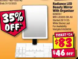 JB Hi-Fi Radiance LED Beauty Mirror With Organiser offer