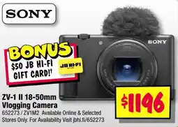 JB Hi-Fi ZV-1 II Vlogging Camera offer