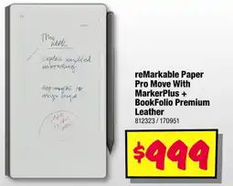 JB Hi-Fi Remarkable paper pro move with markerplus + bookfolio premium leather offer