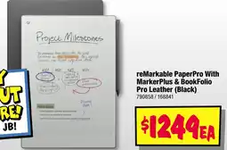 JB Hi-Fi remarkable PaperPro With MarkerPlus & BookFolio Pro Leather offer