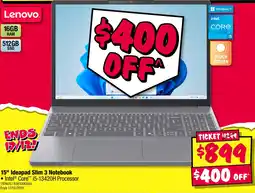JB Hi-Fi Ideapad Slim 3 Notebook offer