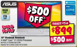 JB Hi-Fi Vivobook Notebook offer