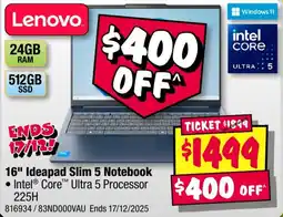 JB Hi-Fi Ideapad Slim 5 Notebook offer