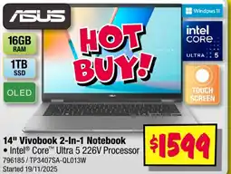 JB Hi-Fi Vivobook 2-In-1 Notebook offer