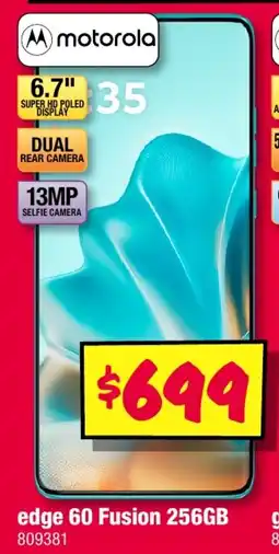 JB Hi-Fi edge 60 Fusion 256GB offer