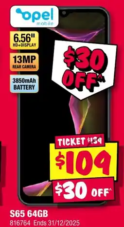 JB Hi-Fi S65 64GB offer