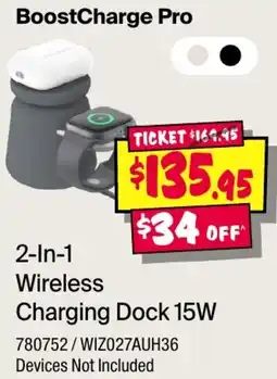 JB Hi-Fi BoostCharge Pro 2-In-1 Wireless Charging Dock 15W offer