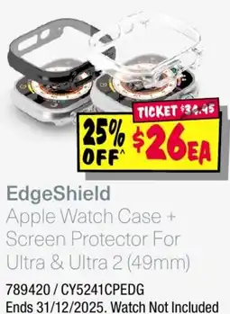 JB Hi-Fi EdgeShield Apple Watch Case + Screen Protector For Ultra & Ultra 2 offer