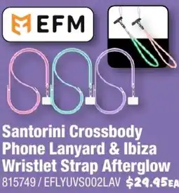 JB Hi-Fi Santorini Crossbody Phone Lanyard & Ibiza 841363/ Wristlet Strap Afterglow offer