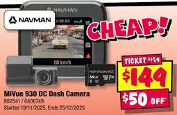 JB Hi-Fi MiVue 930 DC Dash Camera offer