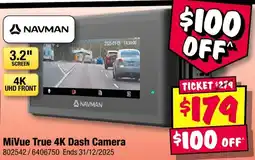 JB Hi-Fi MiVue True 4K Dash Camera offer