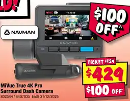 JB Hi-Fi MiVue True 4K Pro Surround Dash Camera offer
