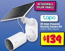 JB Hi-Fi 2K Solar-Powered Security Camera Kit offer