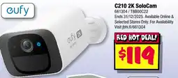 JB Hi-Fi C210 2K SoloCam offer