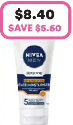 Priceline Nivea men sensitive face moisturiser spf15 offer